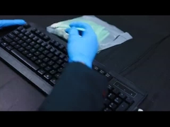 Fusselfreier runder schwarzer Schwamm-Schaum-Spitzen-Putzlappen für Auto-Reinigung