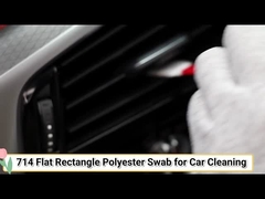 714 Lintfreier Flat Square Dacron Reinigungsstäbchen Autoreinigung Polyester-Swab für den Reinraum