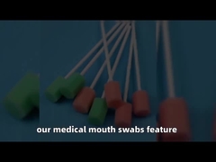 Hexagon Sponge Tipped Einweg-Steril-Swab OEM zur Mundreinigung