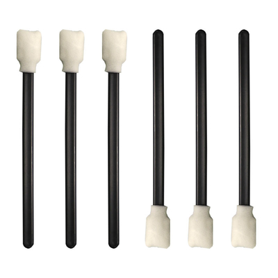 Flacher quadratischer Schwamm-Hauptformat-Drucker Cleaning Foam Swabs mit schwarzem Griff
