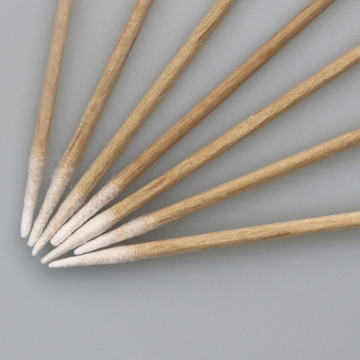 Biologisch abbaubarer Holzstab Mini Spitze Wattestäbchen für den industriellen Einsatz