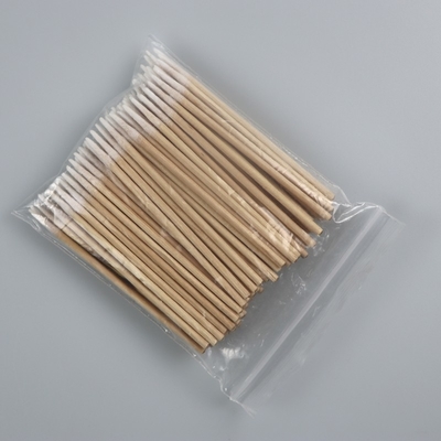Industrieller, mikrospitzer, hölzerner Wattestäbchen, Reinraum, 1 mm, umweltfreundlich