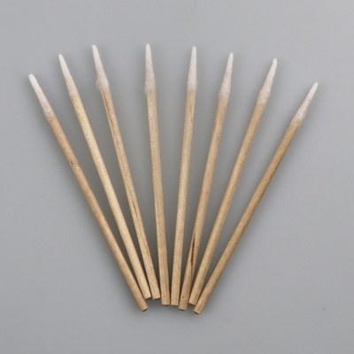 Industrieller, mikrospitzer, hölzerner Wattestäbchen, Reinraum, 1 mm, umweltfreundlich