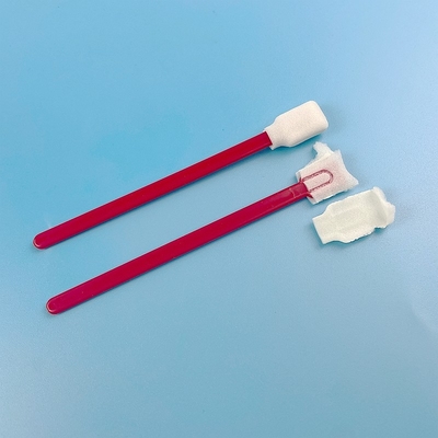 Fertigen Sie annehmen Schaum-Reinigungs-Putzlappen-roten Griff-Elektronik-Reinigungs-Stock besonders an