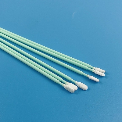 6,4" kleines Polyester wischt Proben geltenden doppelten gestrickten Terylen-Reinigungsstock auf