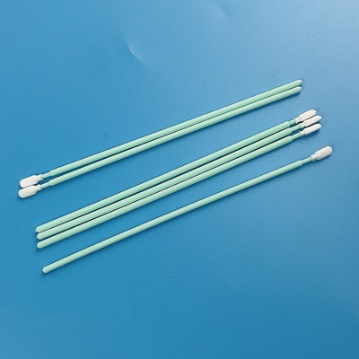 6,4" kleines Polyester wischt Proben geltenden doppelten gestrickten Terylen-Reinigungsstock auf