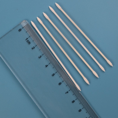 Biologisch abbaubarer Papierstock 2.2mm Mini Pointed Cotton Bud Swab BB-013