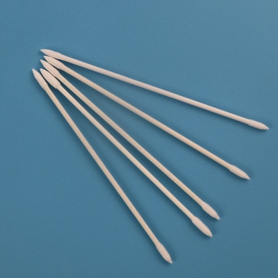 Biologisch abbaubarer Papierstock 2.2mm Mini Pointed Cotton Bud Swab BB-013