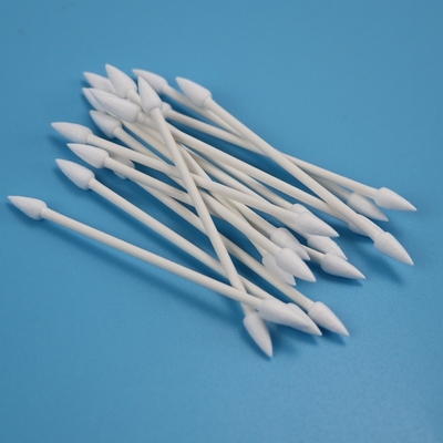 Zeigte freundliches Papierstock-Doppeltes Eco Köpfe Qtips-Wattestäbchen für Cleanroom CA-003