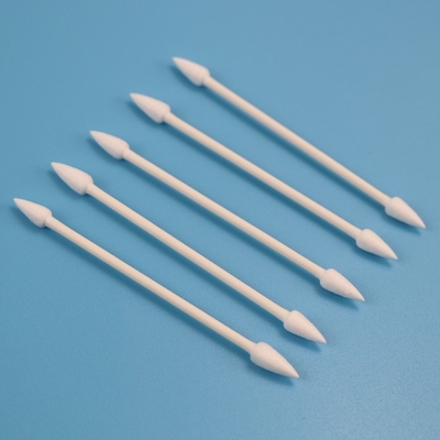 Zeigte freundliches Papierstock-Doppeltes Eco Köpfe Qtips-Wattestäbchen für Cleanroom CA-003