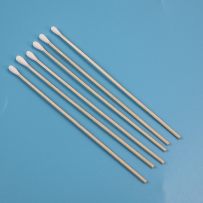 6" freundliche lange hölzerne Stock-Baumwolle Bud Swab For Daily Use Eco
