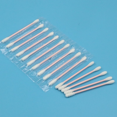 Umweltfreundliche einzelne eingewickelte Runde und gewundenes Wattestäbchen für das Make-upentfernen