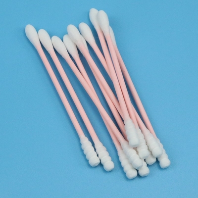 Umweltfreundliche einzelne eingewickelte Runde und gewundenes Wattestäbchen für das Make-upentfernen