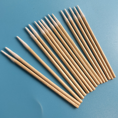 3&quot; fusselfreies Mikro-spitzes Wattestäbchen Baumwoll-Bud Wooden Sticks 1mm für Fabrik-Reinigung
