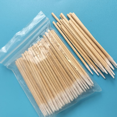 3&quot; fusselfreies Mikro-spitzes Wattestäbchen Baumwoll-Bud Wooden Sticks 1mm für Fabrik-Reinigung