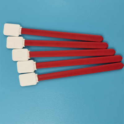 714 fusselfreie rote pp. haften flacher quadratischer Polyester-Putzlappen Cleanroom-Reinigungsputzlappen-Stock
