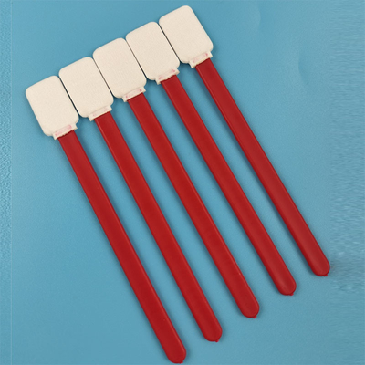 714 fusselfreie rote pp. haften flacher quadratischer Polyester-Putzlappen Cleanroom-Reinigungsputzlappen-Stock