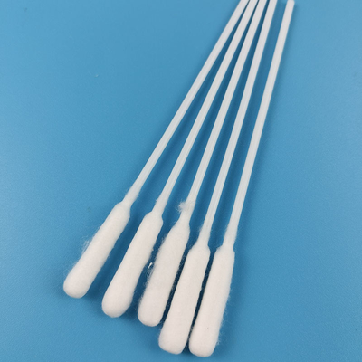 Biologisch abbaubares weißes langes Zylinder-Wattestäbchen-hygienische Baumwolle Bud Swab für Kosmetik