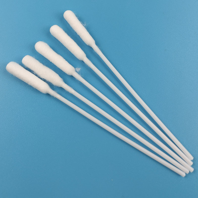 Biologisch abbaubares weißes langes Zylinder-Wattestäbchen-hygienische Baumwolle Bud Swab für Kosmetik