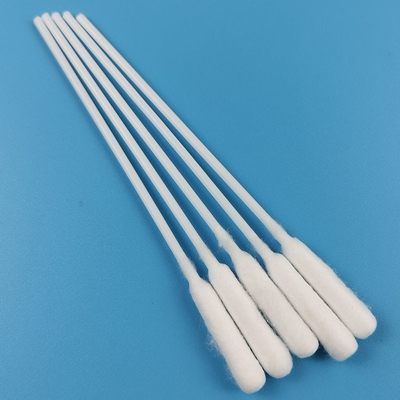 Biologisch abbaubares weißes langes Zylinder-Wattestäbchen-hygienische Baumwolle Bud Swab für Kosmetik