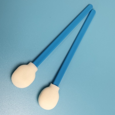 Lintfreie Reinigungsschablone für Industriezwecke Blauer Stick Runder Schwammschablone für Reinräume