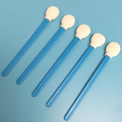 Lintfreie Reinigungsschablone für Industriezwecke Blauer Stick Runder Schwammschablone für Reinräume