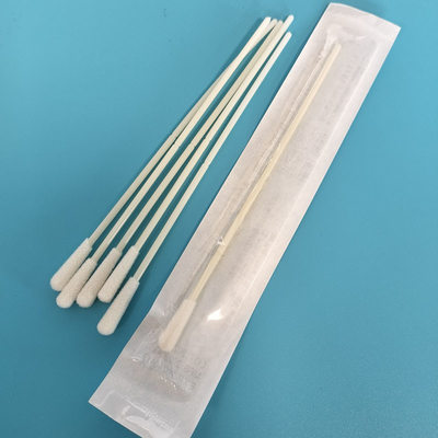 Sterile Flock-Nylon-Stichprobensammelschablonen Individuell verpackte Mundschablonen