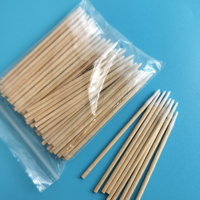 Einwegholzstäbchen mit Mikro-Spitzen-Q-Tipps Baumwoll-Swab zum Tätowieren