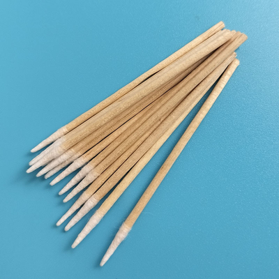 Einwegholzstäbchen mit Mikro-Spitzen-Q-Tipps Baumwoll-Swab zum Tätowieren
