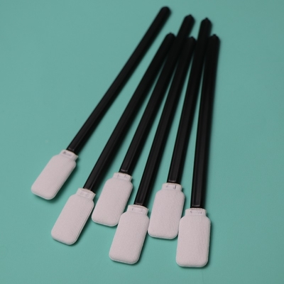Schwarzer Griff Dacron Stick Flat Square Reinraum Polyester Swab 714 Lintfrei