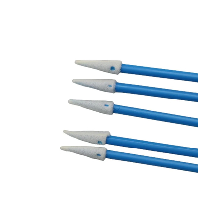 Spitzen scharfe Schwammkopf 76mm Schaumspülungen Blauer Griff für die Präzisionsreinigung