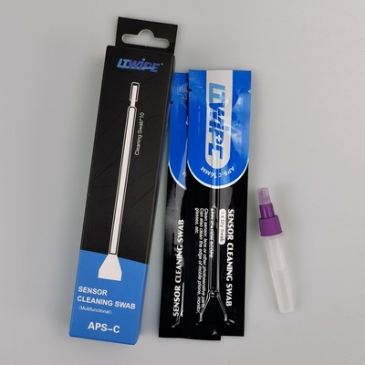Lintfreie Soft Sensor Reinigungsschablonen für die Kamera Absorptionsmikrofiber V-Form Einzelverpackung