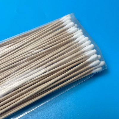5 mm Durchmesser Baumwolle Spitze Holz Baumwolle Swab 150 mm Lang Einweg-Swab
