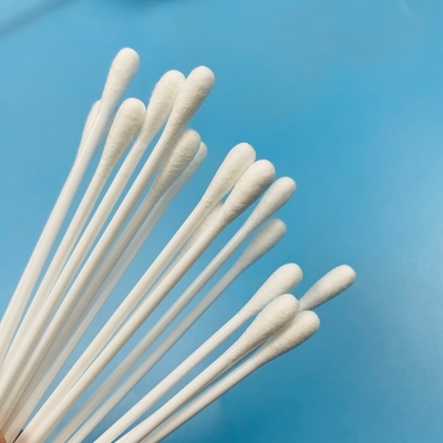 6 Zoll Baumwolle Spitze Swab medizinische Einwegproben mit Feststoff PP-Griff