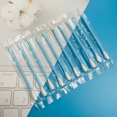 Professionelle Salon-Wattestäbchen einzeln verpackt, runde / spitze Spitzen für Wimpernverlängerungen und Spa-Anwendungen