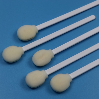 Einweg-weißes PP-Stick-Rundschwamm-Stick-Medizinisches Lollipop-Schaum-Swab-Applikator