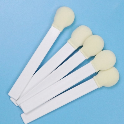 145 mm weißer PP-Stick 30 mm großer runder Kopf Schwammstick medizinischer Schaumspülspül-Applikator