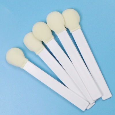 145 mm weißer PP-Stick 30 mm großer runder Kopf Schwammstick medizinischer Schaumspülspül-Applikator