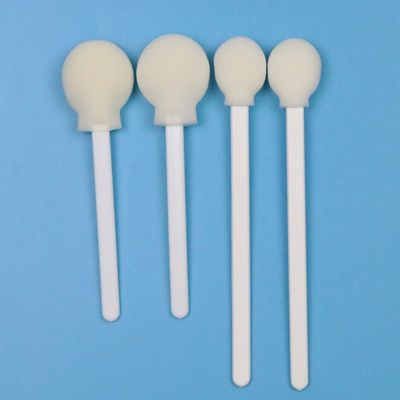106mm Einweg-Weiß PP Stick Lollipop Sponge Stick Medizinischer runder Schaumspülspülspüler für Hautantiseptikum