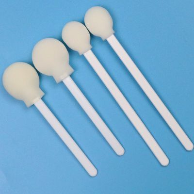 106mm Einweg-Weiß PP Stick Lollipop Sponge Stick Medizinischer runder Schaumspülspülspüler für Hautantiseptikum