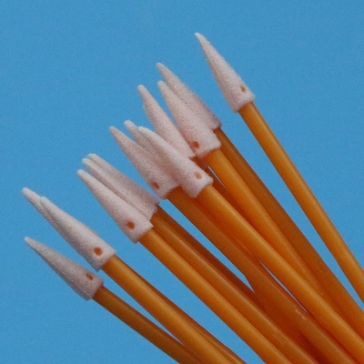 TX750 Doppelend Mini-Sponge-Swab Komprimiert Kleines Reinzimmer Detail Schaum-Swab mit Orange Stick