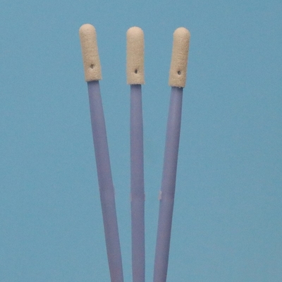 TX742 Lintfreier Blauer Griff Doppel-Endes Mini-Schwammstick Komprimiert Kleines Reinraum Schaumspülspülspül für detaillierte Reinigung