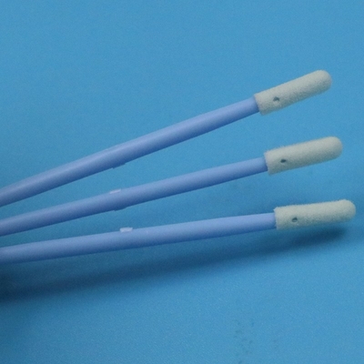 TX742 Lintfreier Blauer Griff Doppel-Endes Mini-Schwammstick Komprimiert Kleines Reinraum Schaumspülspülspül für detaillierte Reinigung