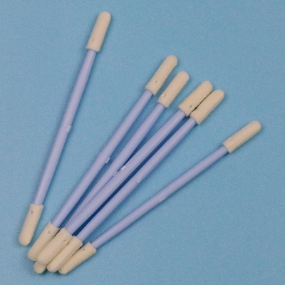 TX742 Lintfreier Blauer Griff Doppel-Endes Mini-Schwammstick Komprimiert Kleines Reinraum Schaumspülspülspül für detaillierte Reinigung