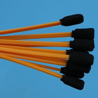 5&quot; Lint-freie schwarze Schwammspülung Orange Stick Rechteckige Reinraum Schaumspülung zur Reinigung des Druckers