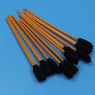5&quot; Lint-freie schwarze Schwammspülung Orange Stick Rechteckige Reinraum Schaumspülung zur Reinigung des Druckers