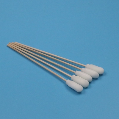 15 cm Einweg-Holz-Stick Sponge Stick Medizinischer Schaum-Swab-Applikator mit Baumwollknospen im Inneren