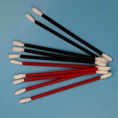 Lint-freier schwarzer Griff Doppel-End-Reinigungsraum-Swab Auto Reinigung Polyester-Swab Stick