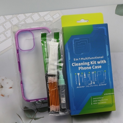 5 in 1 Telefonreiniger Kleines Schaumwaschgerät Bildschirmreinigung Kit Telefonreinigung Kit mit Telefongehäuse