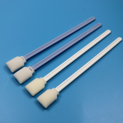 228mm Lint-freier weißer extra langer Griff Rechteckiger Reinraum-Swab UV-Drucker Reinigungsfoam-Swab